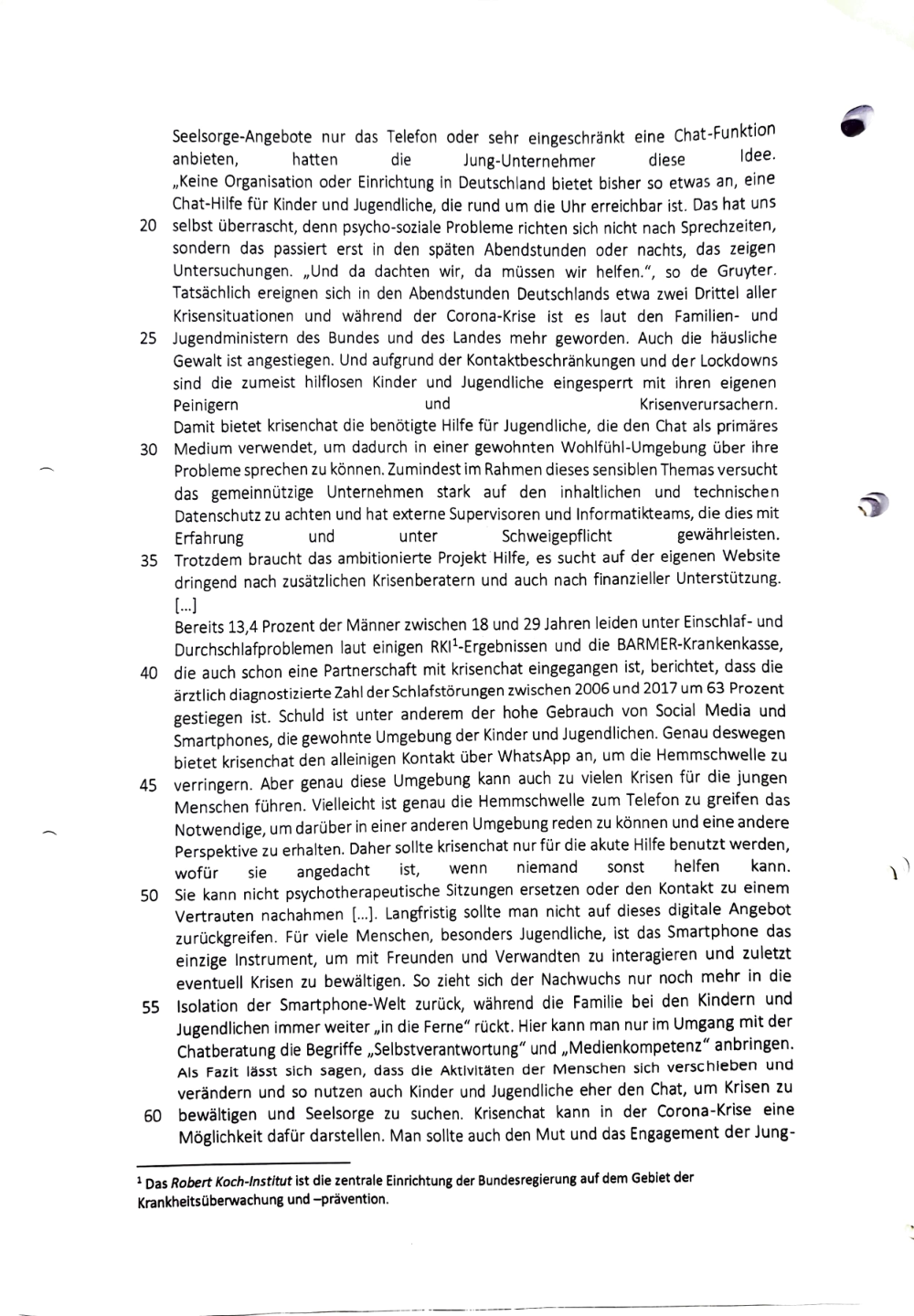 Documento da prova: MGS - REGIONALABITUR ARGENTINIEN, CHILE UND URUGUAY