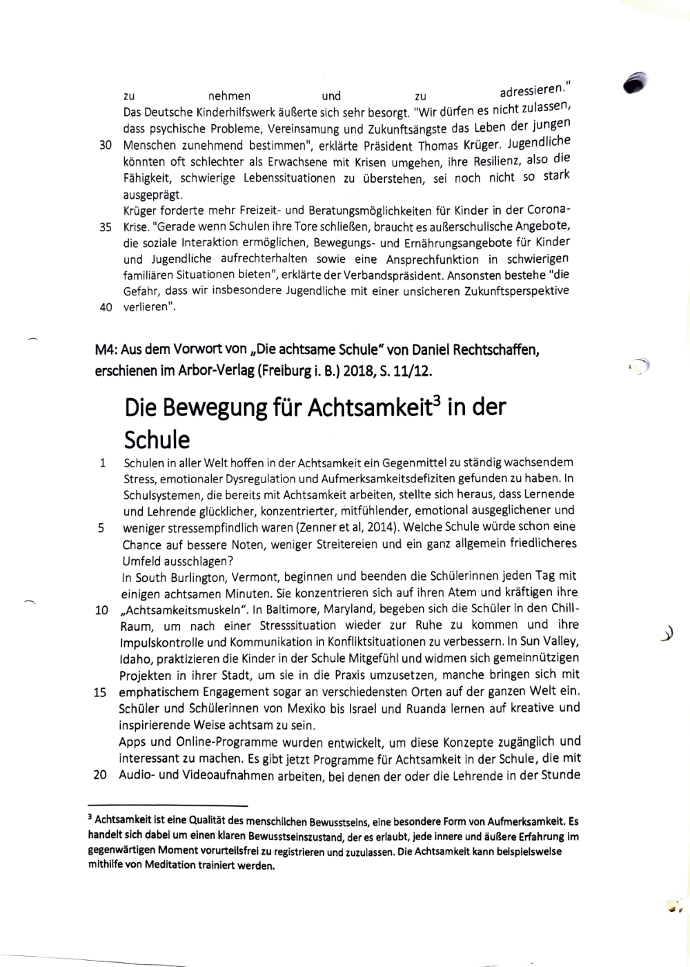 Documento da prova: MGS - REGIONALABITUR ARGENTINIEN, CHILE UND URUGUAY