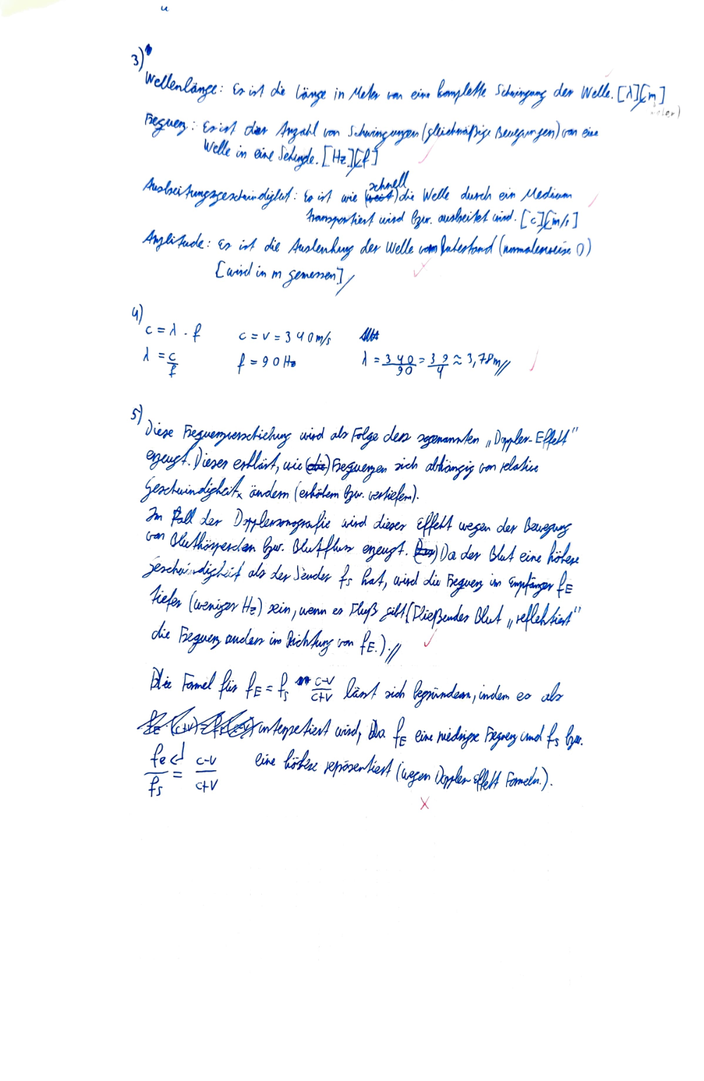 Documento da prova: Schwingungen und Pendeln + Wellen - Q2 123B