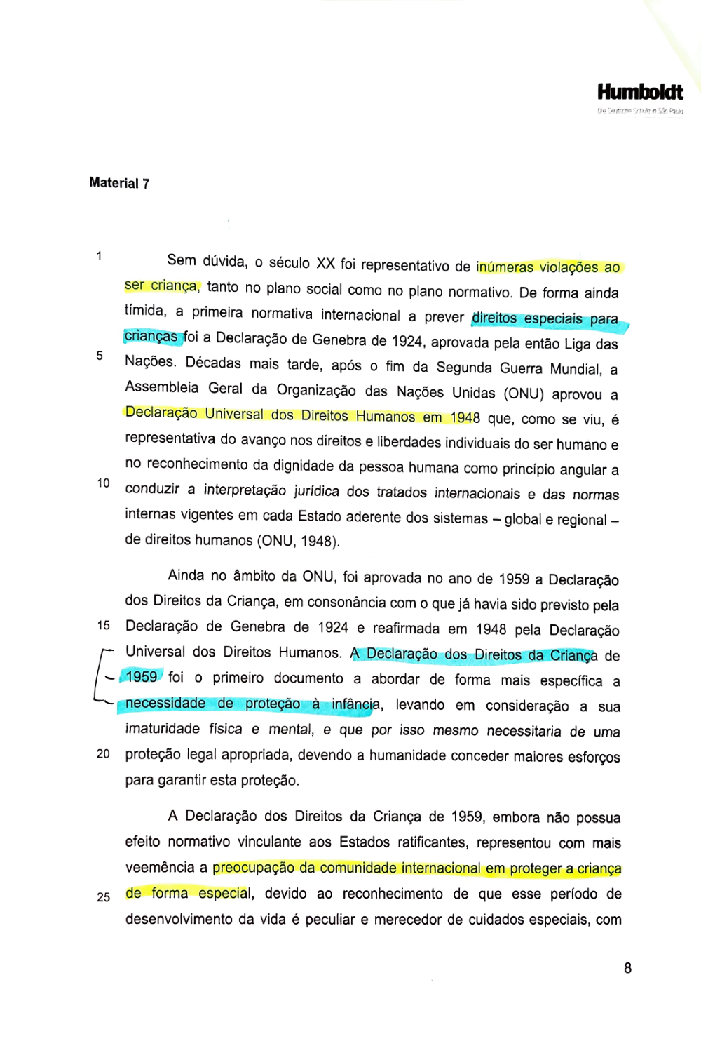 Documento da prova: Crises humanitárias - P1 Q3 131B