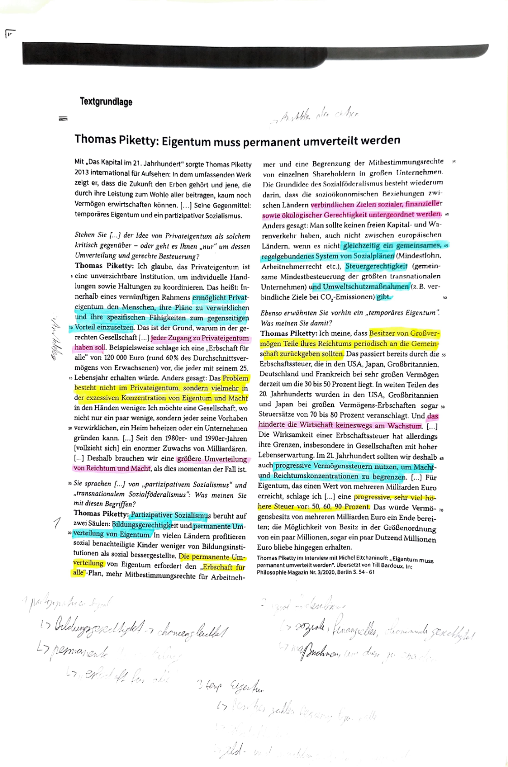 Documento da prova: Gerechtigkeit - Q3 131B