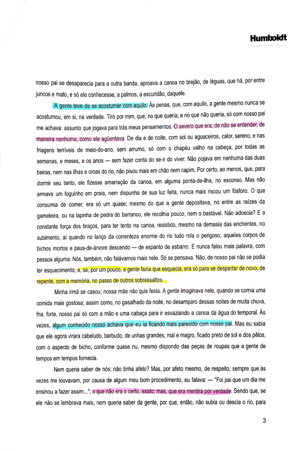 Documento da prova: Primeiras Estórias (Guimarães Rosa) - P2 Q3 131B