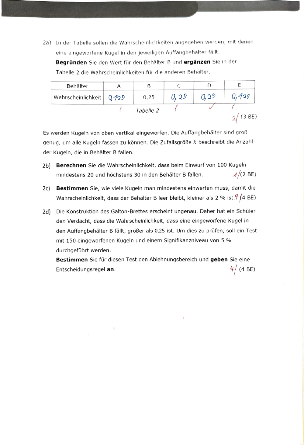 Documento da prova: Analysis + Analytische Geometrie - P2 Q3 131B