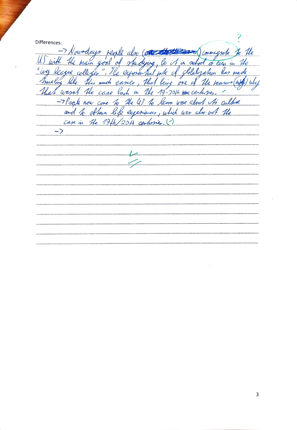 Documento da prova: Multicuturalism, Immigration, Ratial (In)equality - English 123B P1 2025