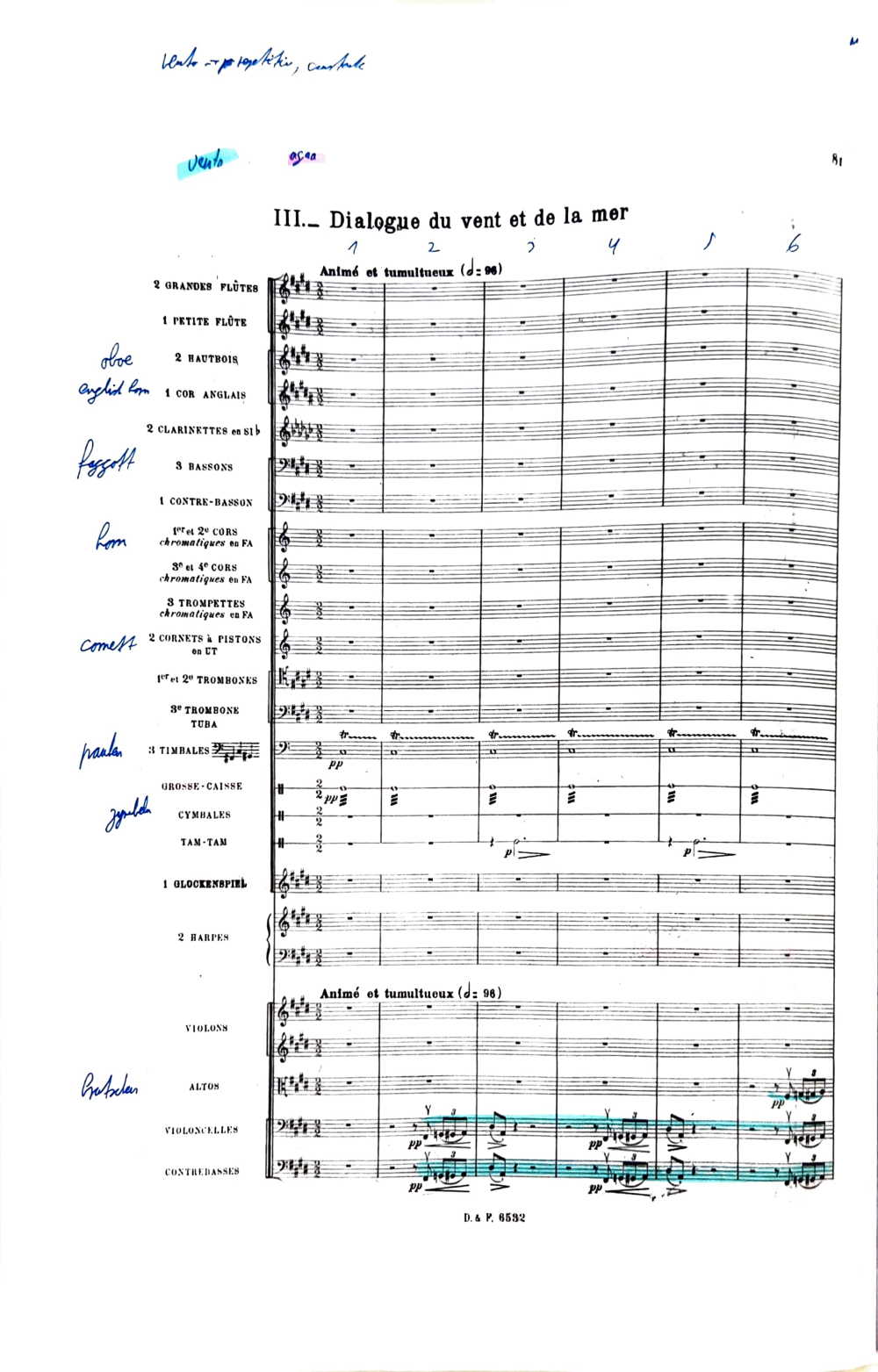 Documento da prova: La Mer (Claude Debussy) - Q3 131B